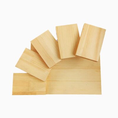 ظرف چوب بامبو طرح پله مربع