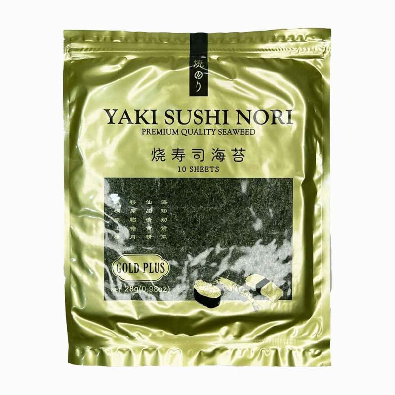 خرید جلبک سوشی نوری یاکی سوشی YAKI SUSHI گلد پلاس 10 برگ