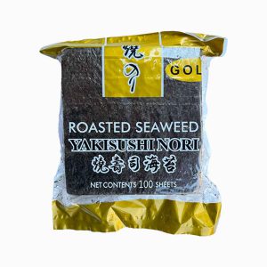 جلبک سوشی نوری 100 برگ گلدپلاس چینی برند یاکی سوشی