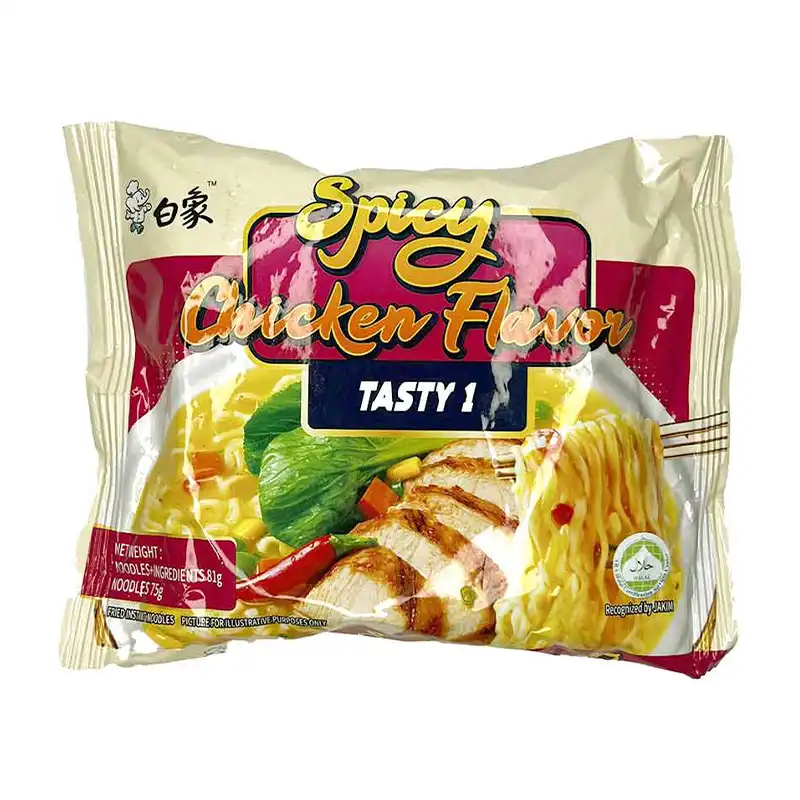 نودل فوری مرغ تند 81 گرمی محصول چین برند TASTY