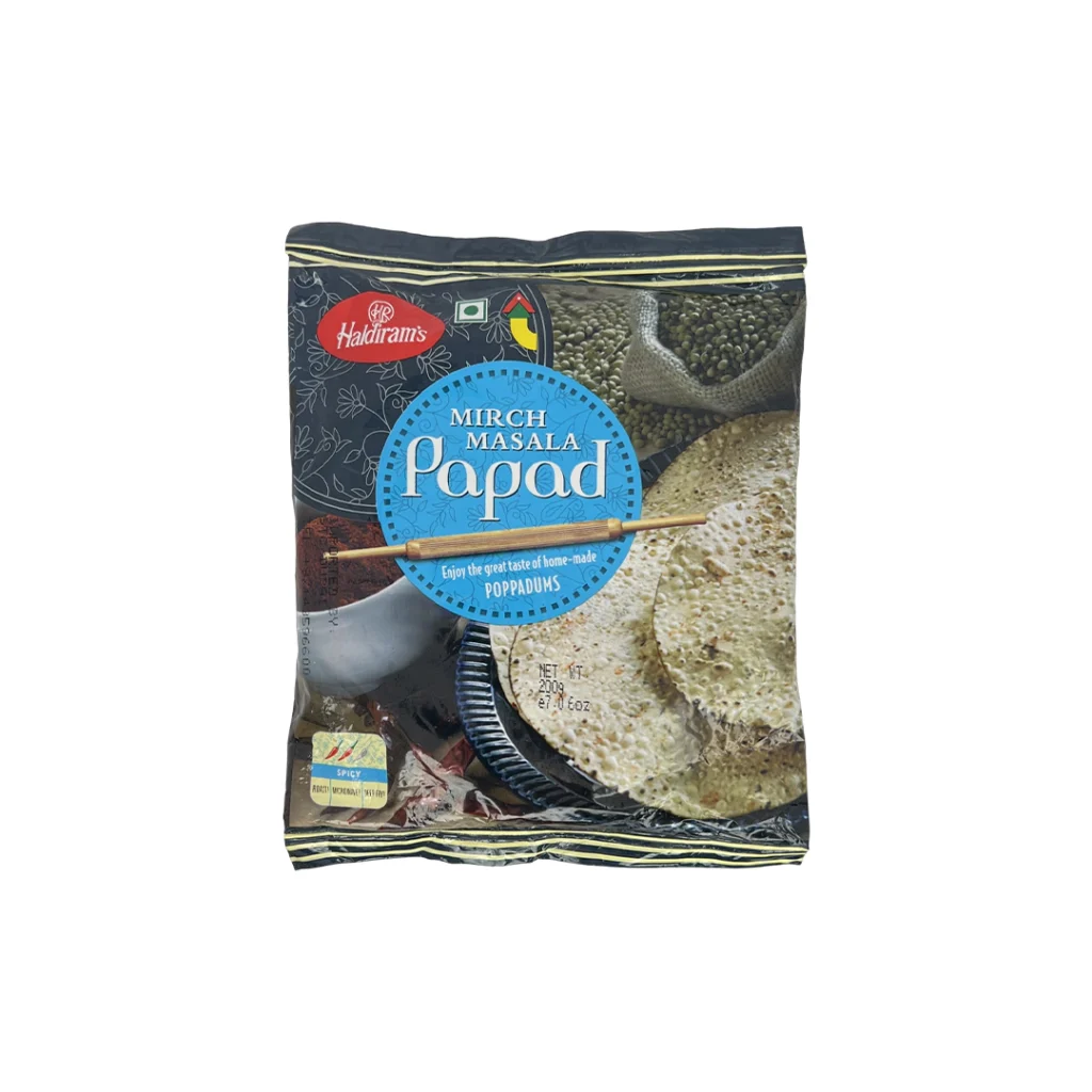 نان پاپاد میرچ ماسالا ۲۰۰ گرمی هالدیرام