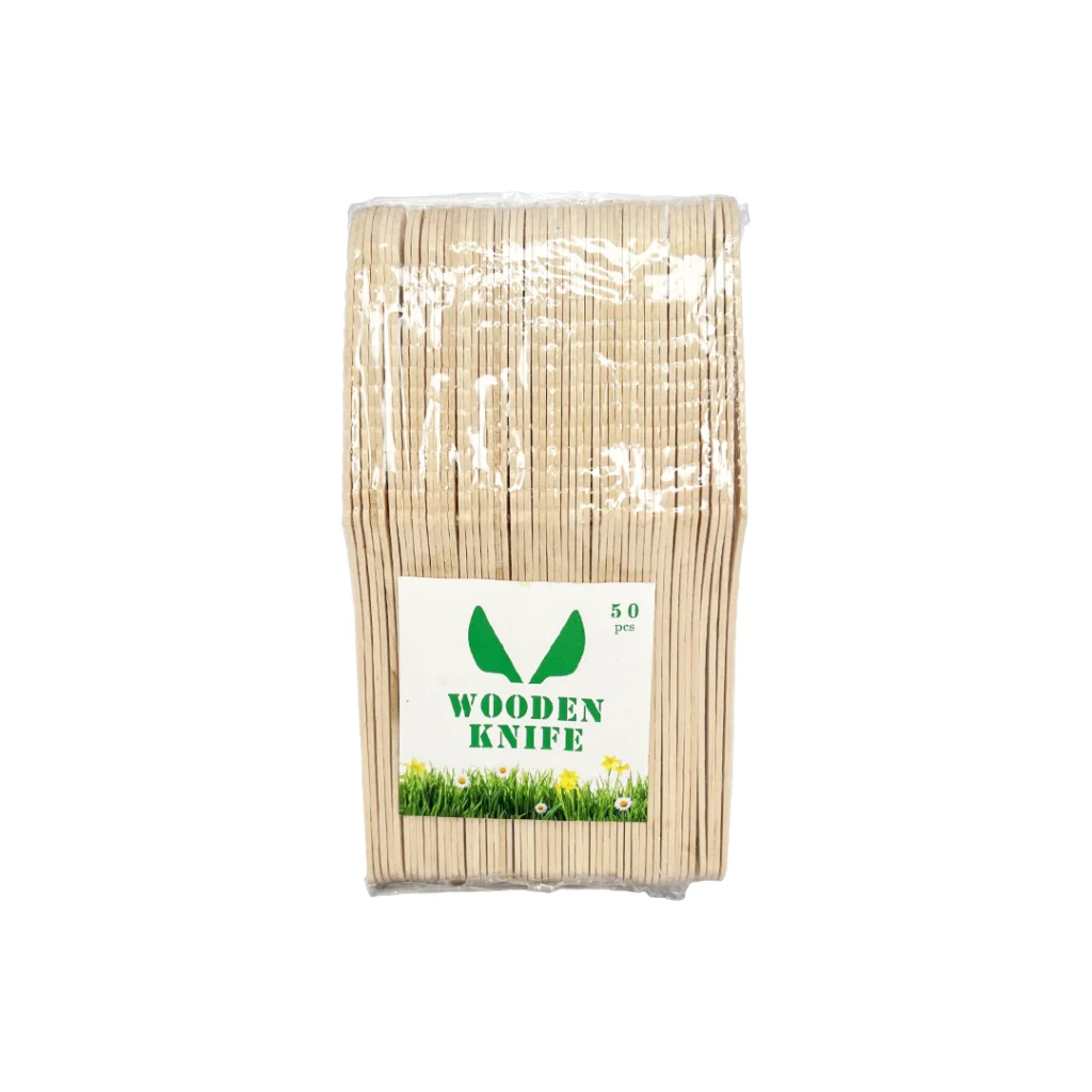 کارد یکبار مصرف 50 عددی 16 سانت بامبو