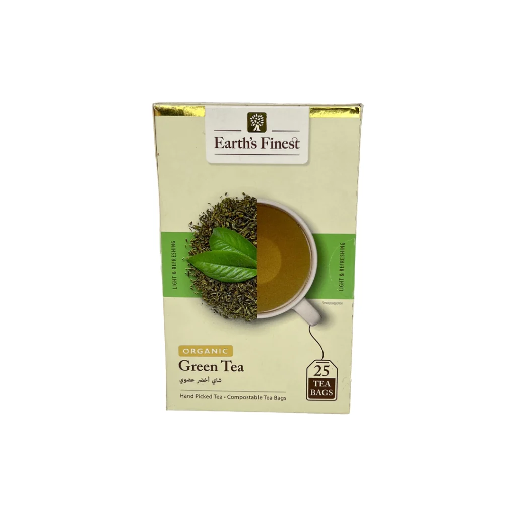 چای سبز تی بگ 25 عددی اورگانیک EARTH’S FINEST