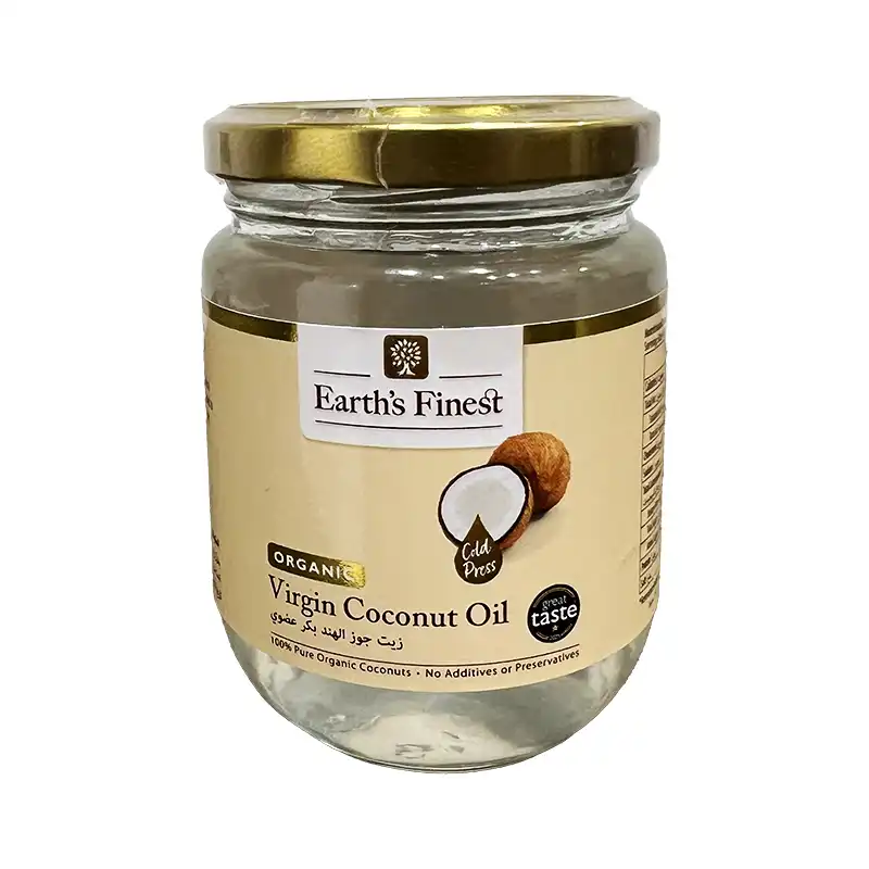 روغن نارگیل بکر ارگانیک 200 میل Earth’s Finest